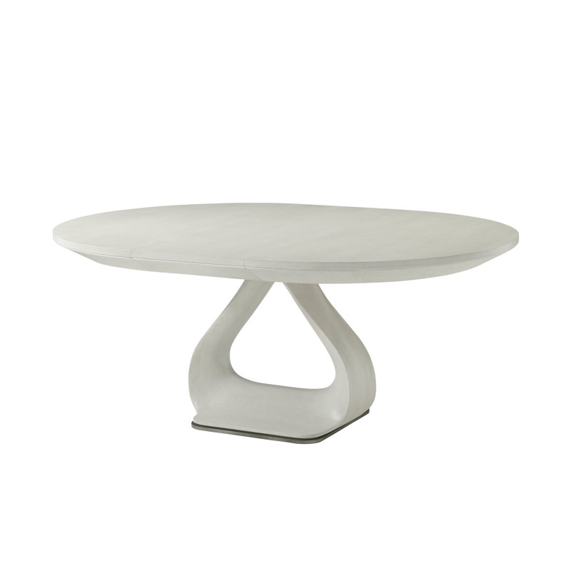 Essence Round Solid Oak Dining Table, Opal