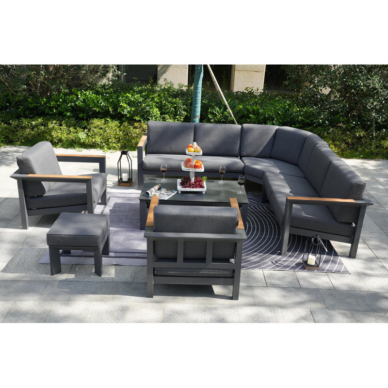 8 - Person Patio Conversation Set with Cushions