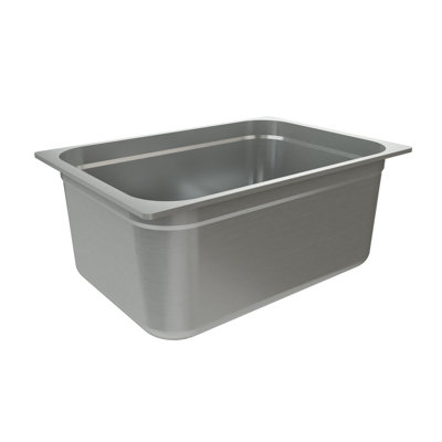 Contenant alimentaire rectangulaire en acier inoxydable 12,0 litres Tarrison