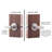 Erin Satin Nickel Privacy (Bed & Bath) Door Lever