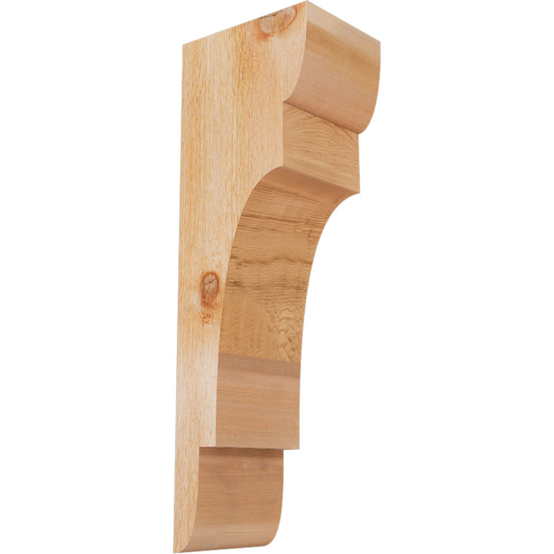 New Brighton Corbel, H 24 po x l 6 po x P 8 po, Cèdre rouge, Sciage brut