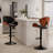 Swivel Adjustable Height Bar Stools Pu Leather Counter Stools With Bentwood Back For Bar, Kitchen And Dining Room-344063398-344969820