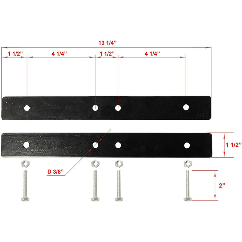 ALEKO Black Metal Bracket for Posts