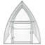 Chicken Cage Silver Galvanised Steel-1028419068