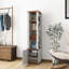 Armoire de rangement rotative à 360 ° avec miroir pleine longueur