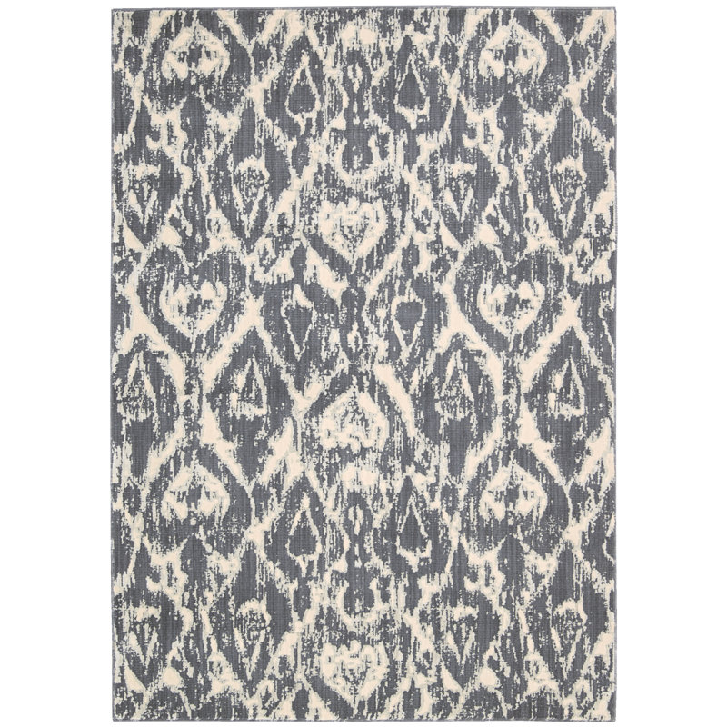 Huntingtown Ikat Indoor Rug, Rectangle 9'6" x 13'