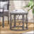 Weather-Resistant Wicker Weave Patio Side Table, Perfect For Outdoor Relaxation And Stylish Decor.-92217172