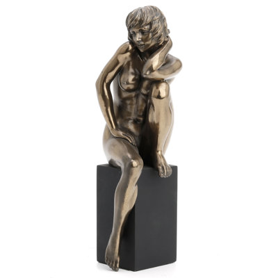 Femme 7,87 po de hauteur - 387 (bronze), résine de polyester