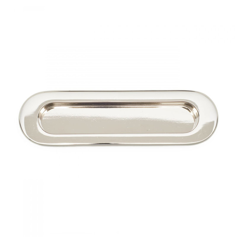 Poignée encastrée Thick Oval, Nickel poli