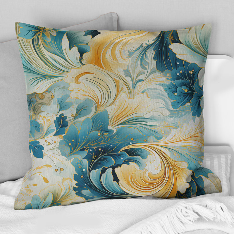  Polyester Throw Pillow, 18"H x 18"W