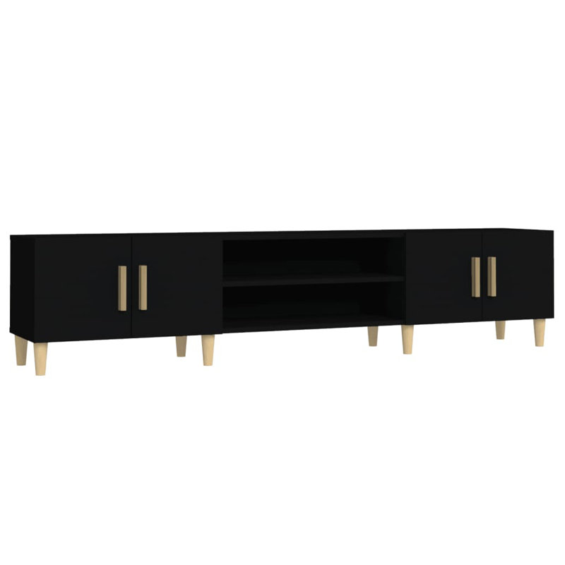 Kyeisha TV Cabinet 180x31.5x40 cm Engineered Wood, Black