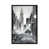 Toile avec cadre gris foncé