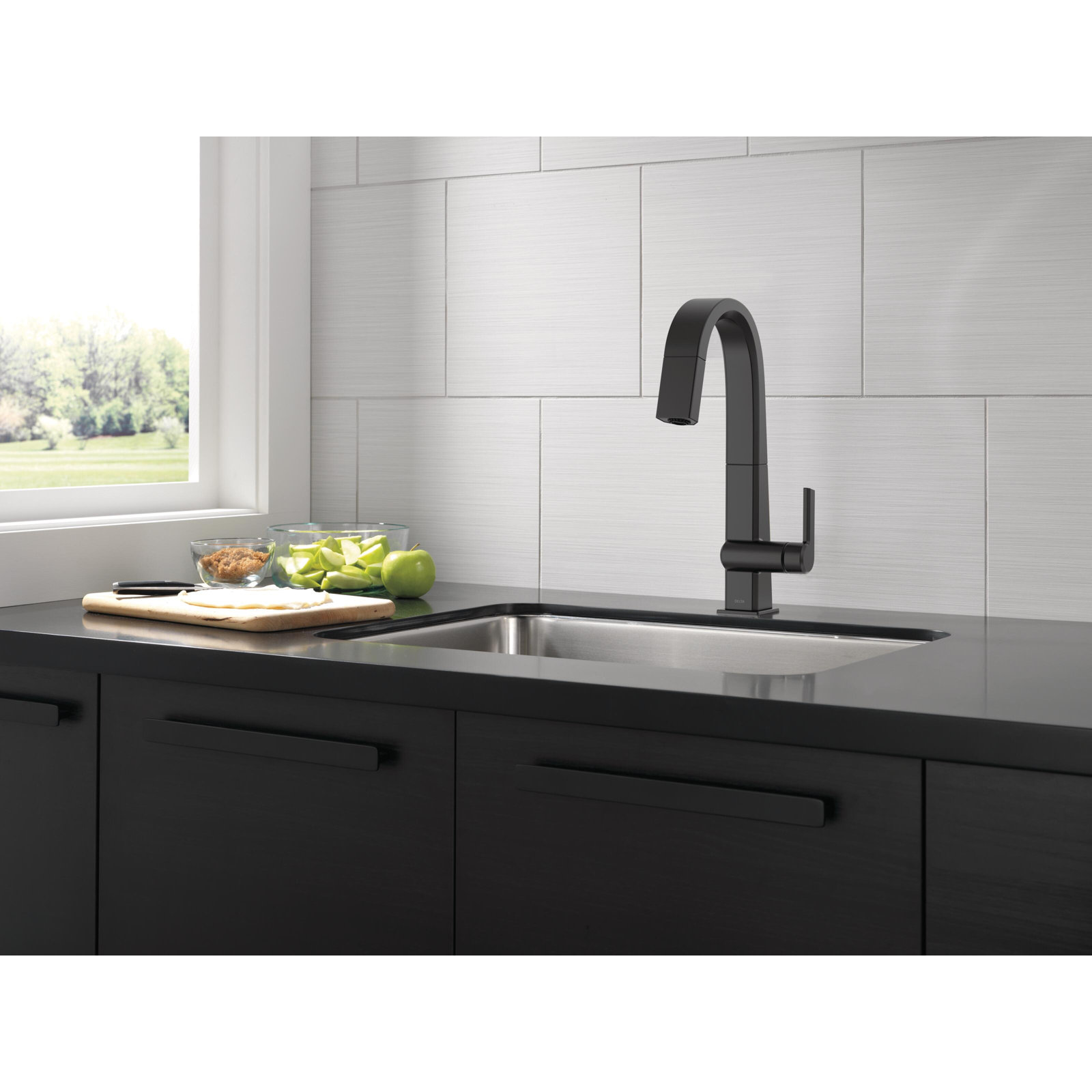 Pivotal Pull-Down Bar Faucet, Matte Black