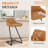 Upholstered Counter Stool With Metal Frame-81851026-82127065