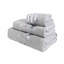 Durrett Home Decor Xmas Premium Luxury Ultra Soft 100% Cotton Embroidered Bathroom Modern 3 Piece Christmas Towel Set, Silver Red White Colour Silver Deer Pattern