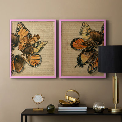 Winged Wreath I-Premium Framed Print -Ready to Hang - No Nails Required - No Nails Required