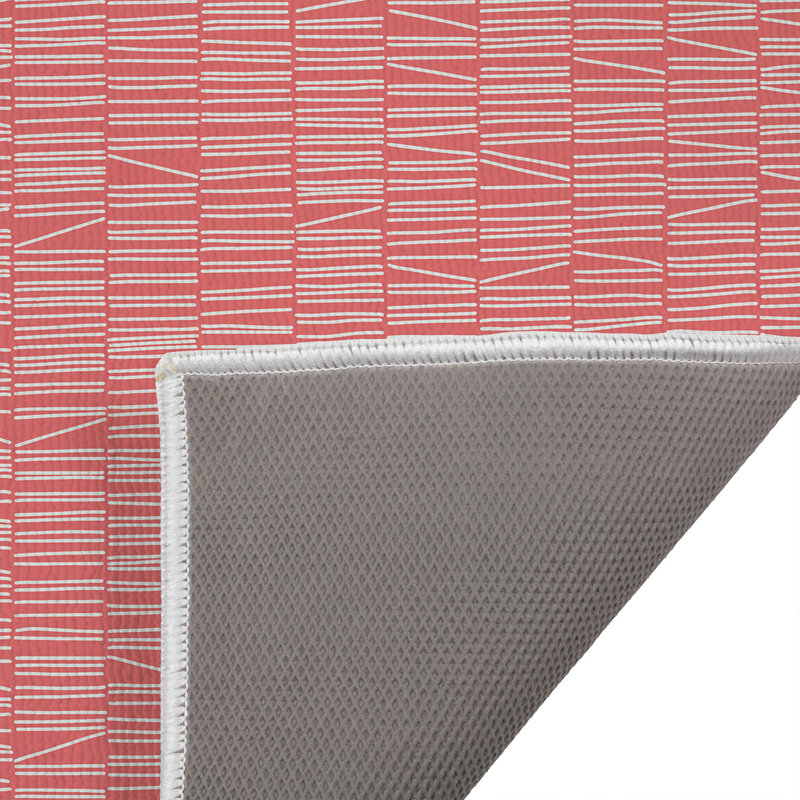 Tapis de toilette rectangulaire antidérapant, 24" W x 17" L, Dusty Rose