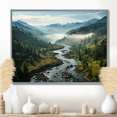 USA Great Smoky Mountains Landscape III - Usa Framed Canvas Print