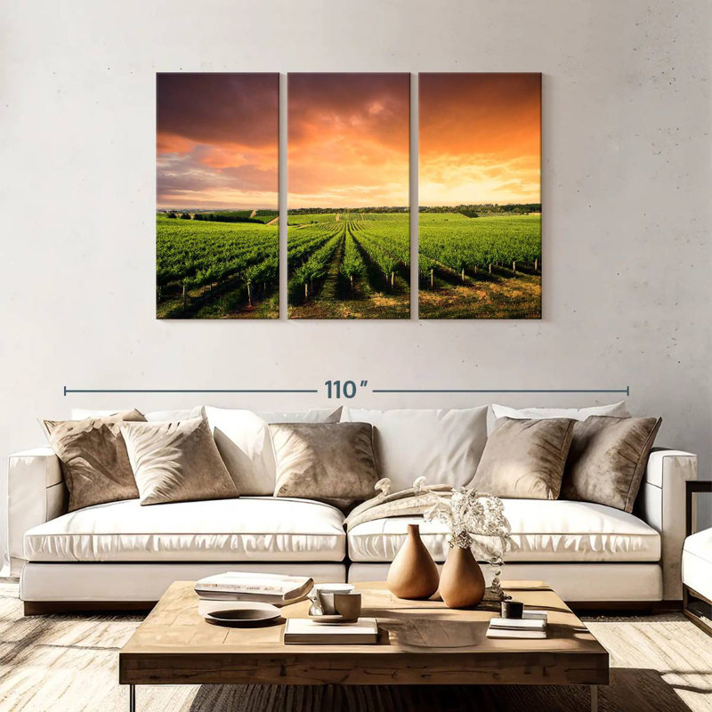 Alvord Vineyard Sunset Horizon, H 48 po x l 74 po