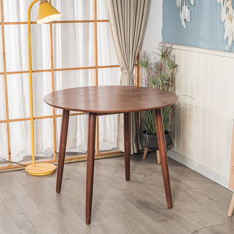 Table de salle à manger en bois 4 personnes Dowden, Noyer