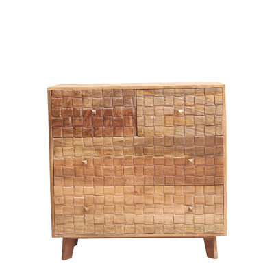Alexi Solid Wood 90cm W 4 - Drawer Chest of Drawers