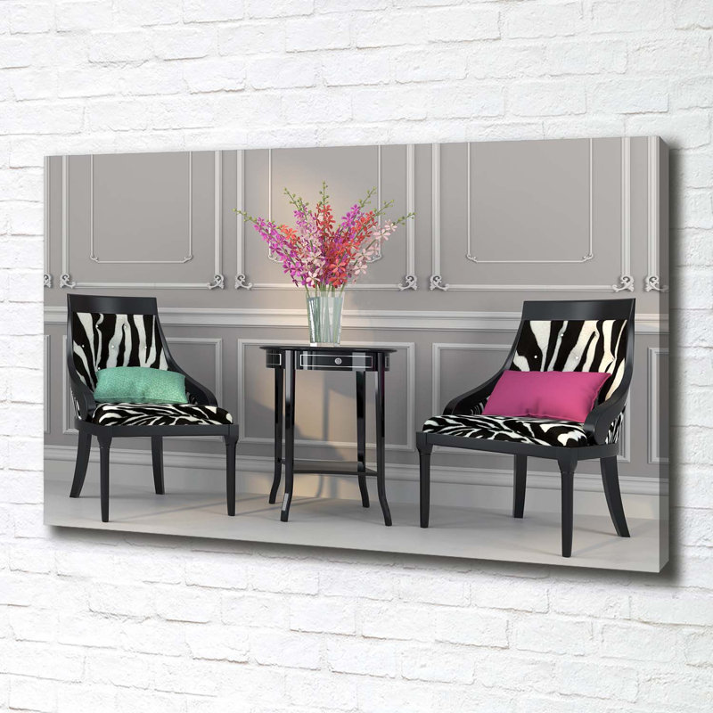 Two Chairs - Wrapped Canvas Print