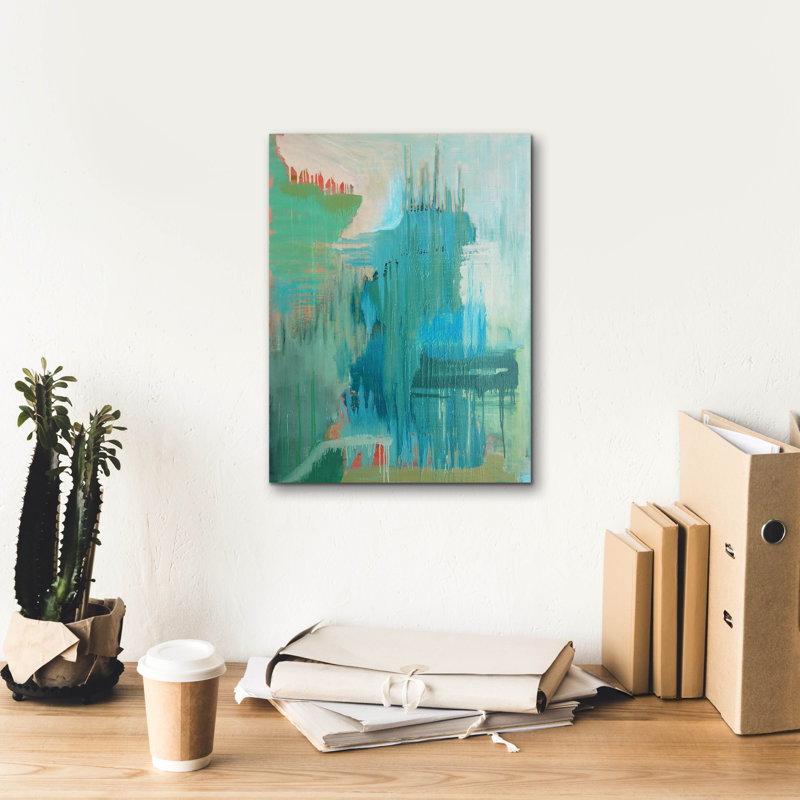«Substance» par Carolyn O'Neill, art mural sur toile, H 16 po x l 12 po x P 0,75 po