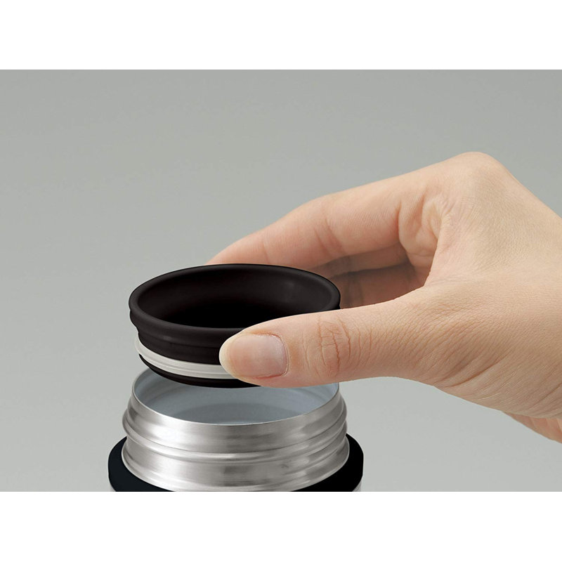 Tasse en acier inoxydable 12 oz. 0,36 L, Noir