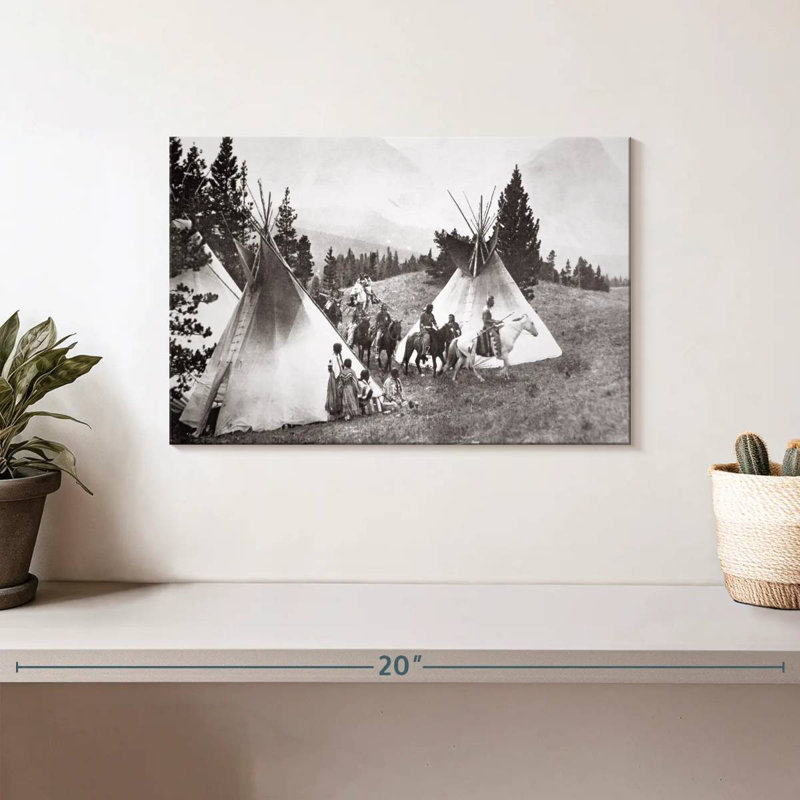 Tipi amérindien Camp Montana, H 8 po x l 12 po