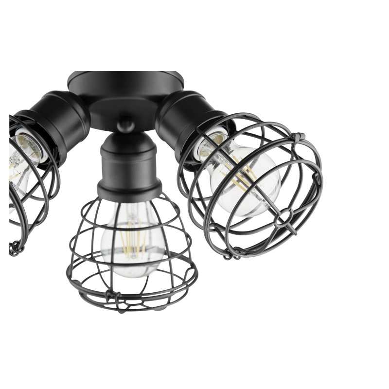 Ventilateur de plafond universel à 3 lumières, Noir