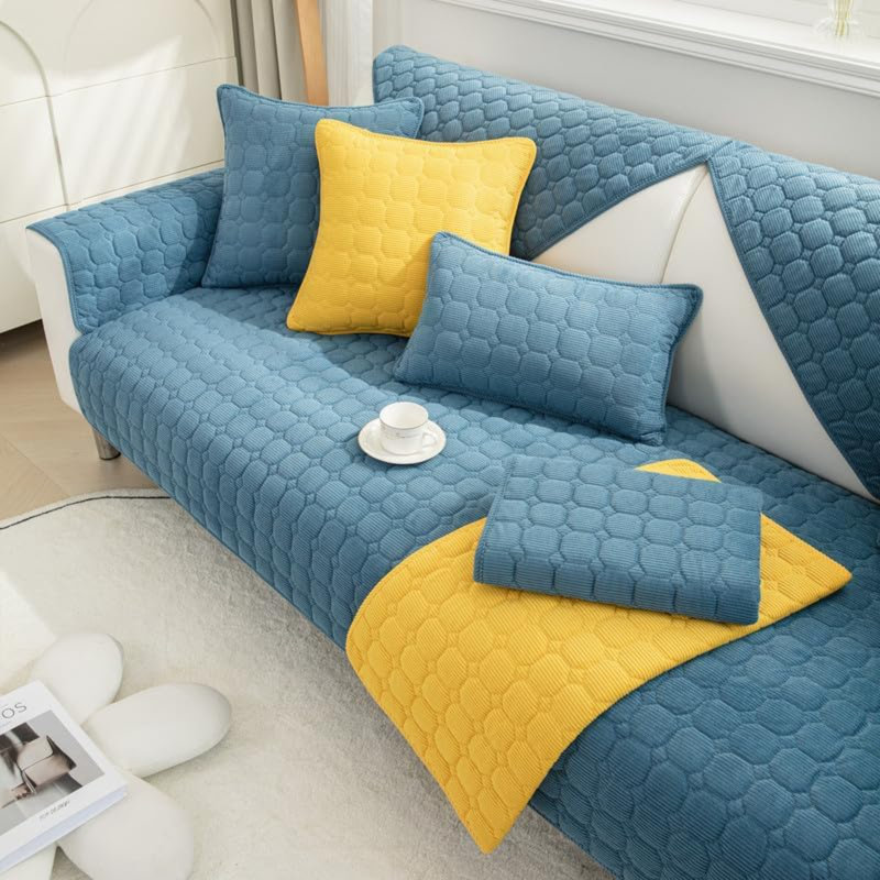 Taliesha Outdoor Patio Sofa Cover, Blue