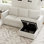 Canapé modulaire avec repose-pieds et rangement 3 pièces Rafael