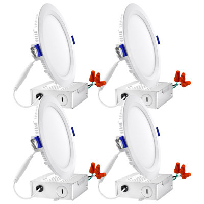 Ensemble d'éclairage encastré ultra-plat DEL 6 "Remodel IC 6"