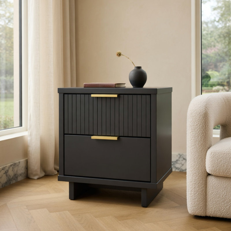 Table de chevet gris anthracite, Gris anthracite