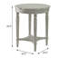 Table de bout en ardoise antique avec tablette inférieure