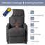 Upholstered Heated Massage Chair-1247823867