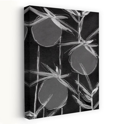 Abstrait, formes botaniques abstraites, fruit contemporain minimaliste, art mural