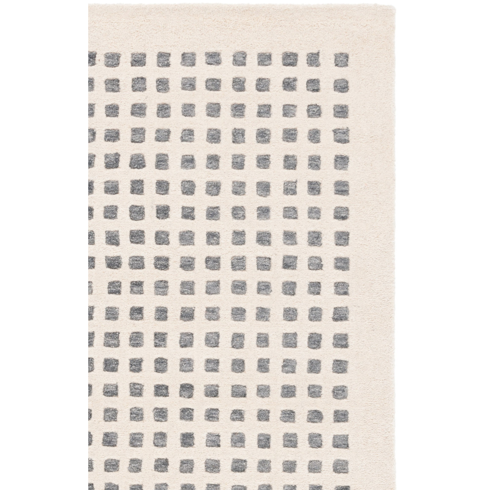 705 Hand Tufted 85% Wool; 15% Cotton Geometric Rug, Square 6'