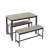 Dining Table Set, Bar Table With 2 Dining Benches, Kitchen Table Counter With Chairs