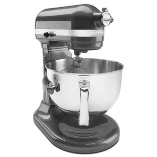 KitchenAid K45SS Almond Mixer/SS Bowl/Splash Guard/Whip/Flat  Beater/Lid/Booklet