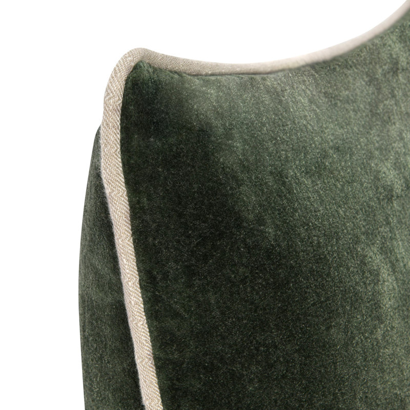Harriet Pillow Cover & Insert, Rectangle 14"H x 20"W, Forest Green