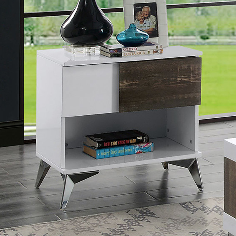 Table de bout avec rangement Kemo