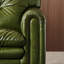 Causeuse-coussin modulaire en cuir véritable vert
