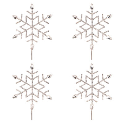 Tige de bijou en forme de flocon de neige