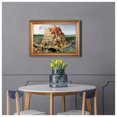 «The Great Tower of Babel 1563» par Peter Bruegel l'Ancien Monde, reproductions classiques pour cadre de gaufrage luxueux HomeDecor