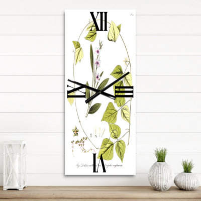 Vintage Botanicals XXI - Horloge murale traditionnelle