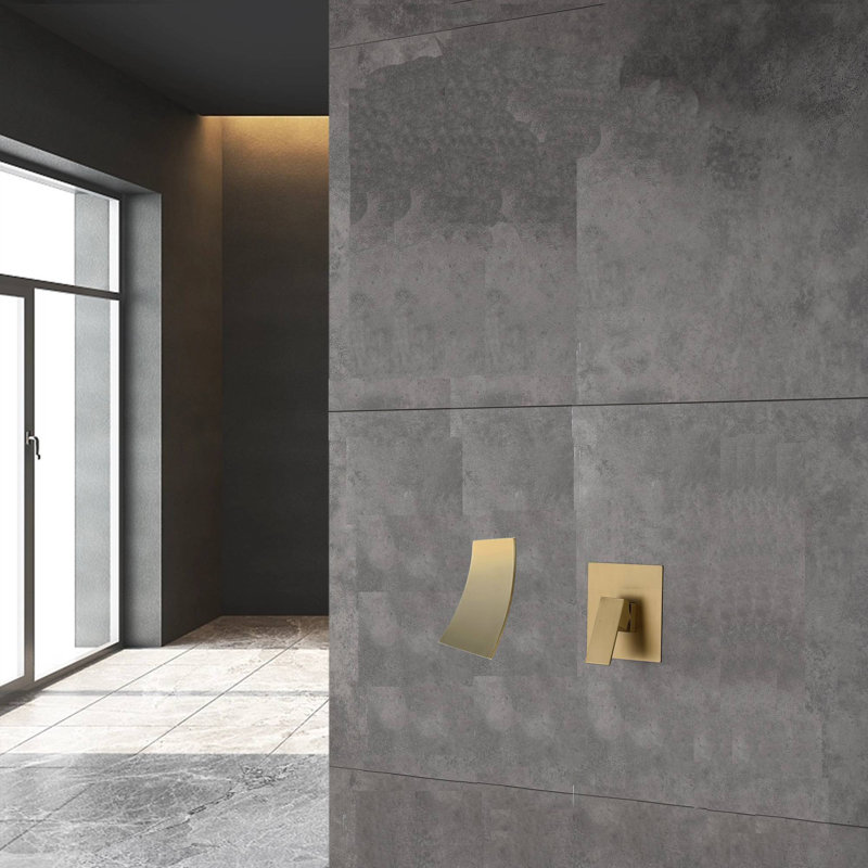Wall Waterfall Faucet with Diverter