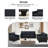 2-Piece Living Room Sofa Set