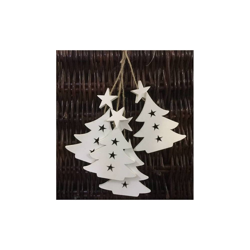 Figurine suspendue arbre en bois