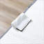 Lit pliant pliant | Lit d'invité portable avec matelas de 4 po pour les invités pour la nuit, petits espaces, roues verrouillables | blanc neige | acier